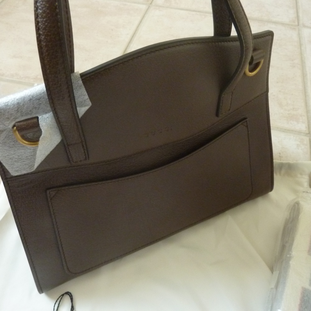 Gucci Linea Totem Medium Top-handle Brown Bag - Picture 4 of 8